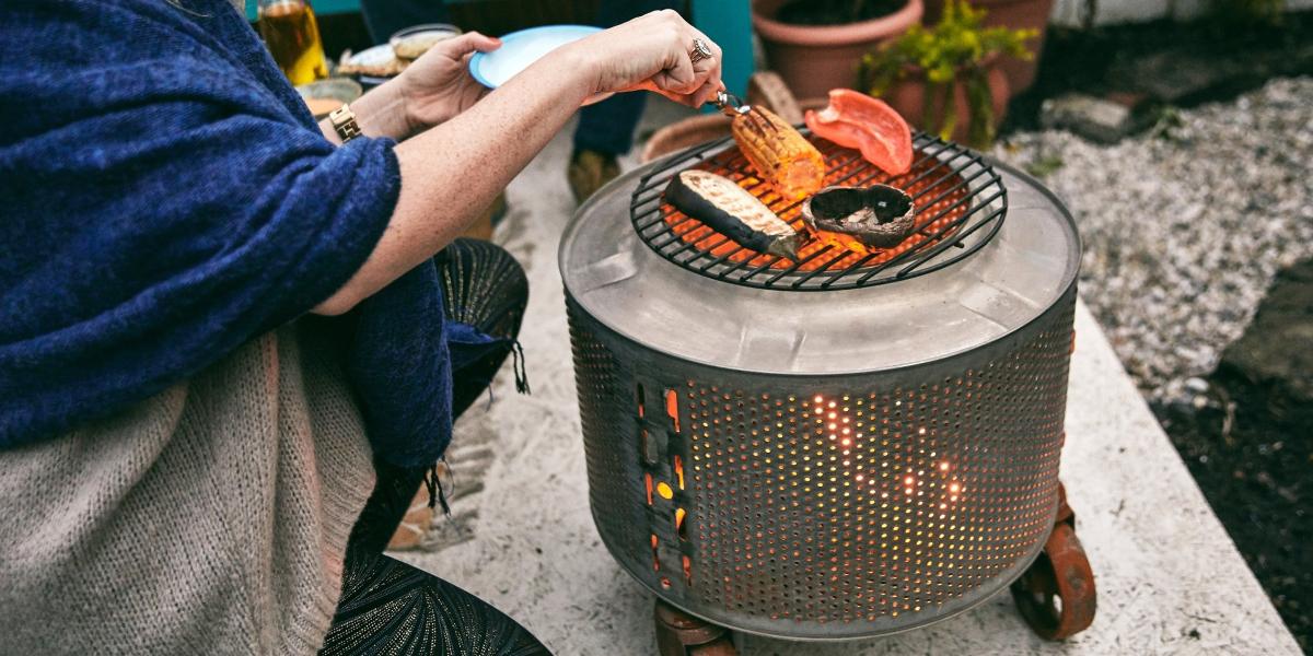 Build Your Own Garden Barbecue From An, Can You Make A Fire Pit From Tumble Dryer Drum
