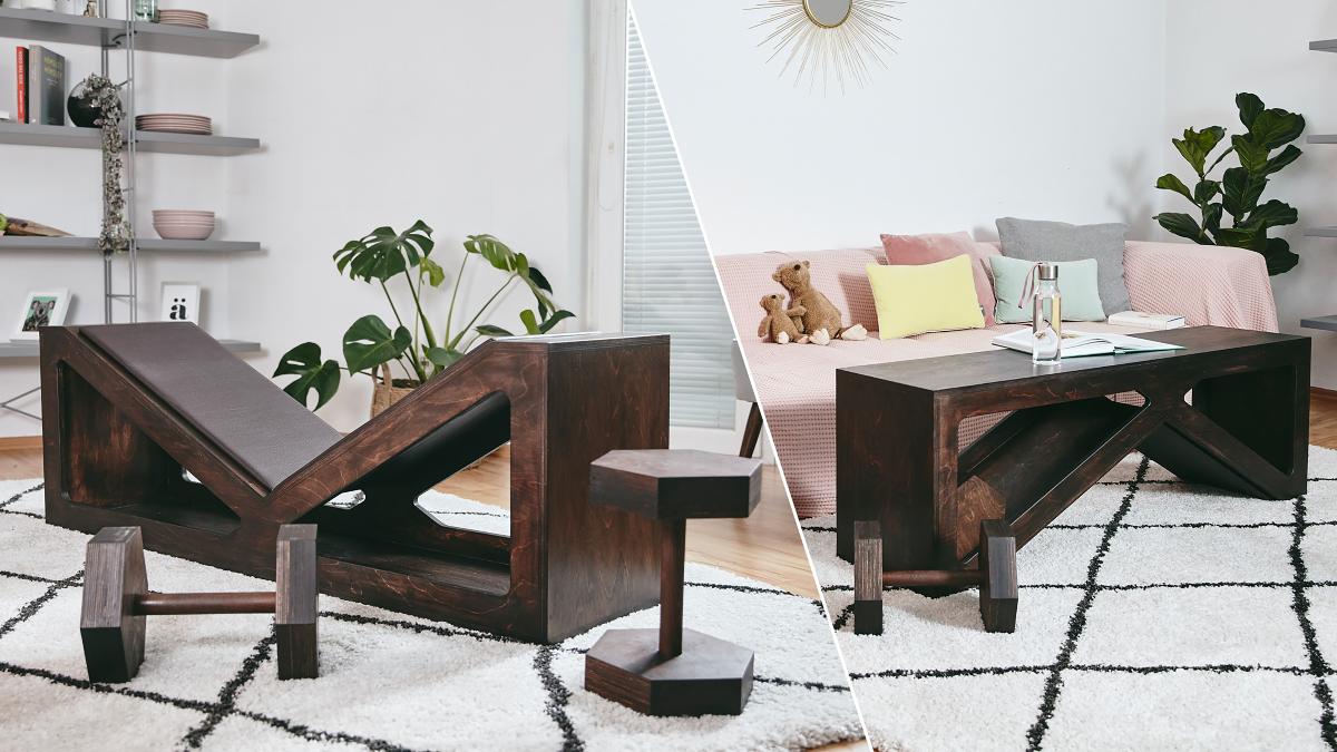 Twee-in-één: bouw een halterbank je ook als salontafel kunt gebruiken | Bosch DIY