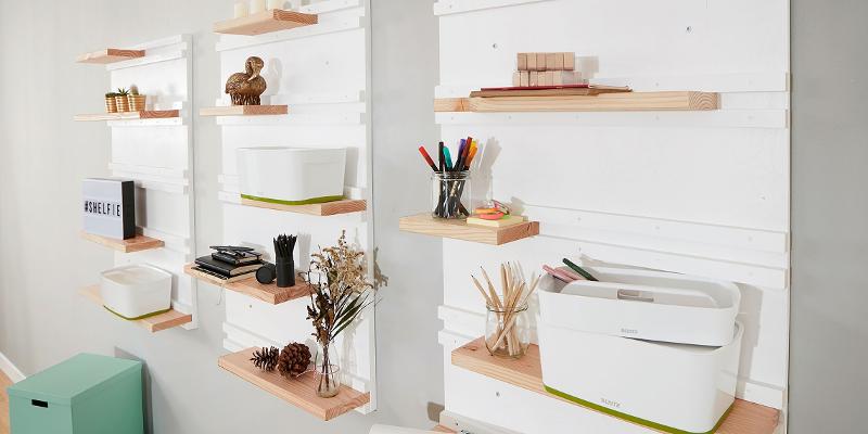 Faites de la place sur votre bureau avec une étagère murale DIY | Bosch DIY