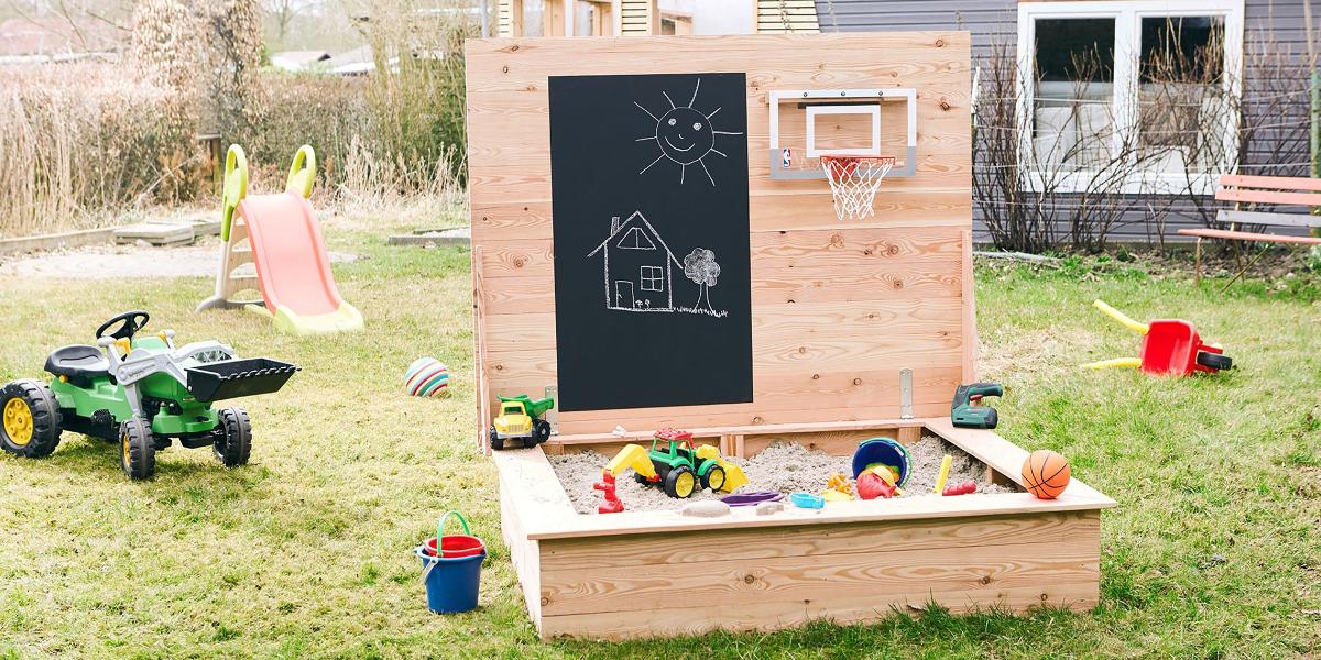 Build A Sandpit And Be Your Kids Hero, How To Build A Wooden Sandbox With Lid