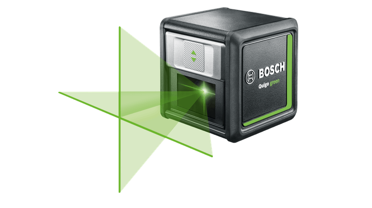 2 piles, diode laser verte, portée : 12 m, dans carton Bosch 0603663C00 Laser Lignes Quigo green 