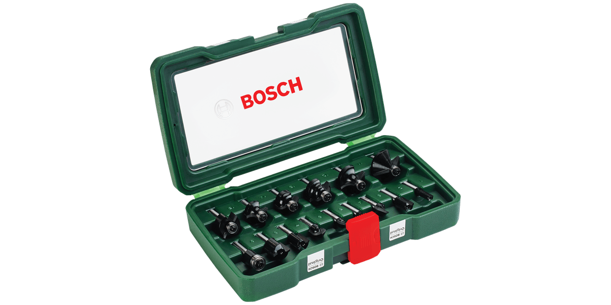 Bosch 2607019468 Routing Drill Bit Set 15 Pcs 
