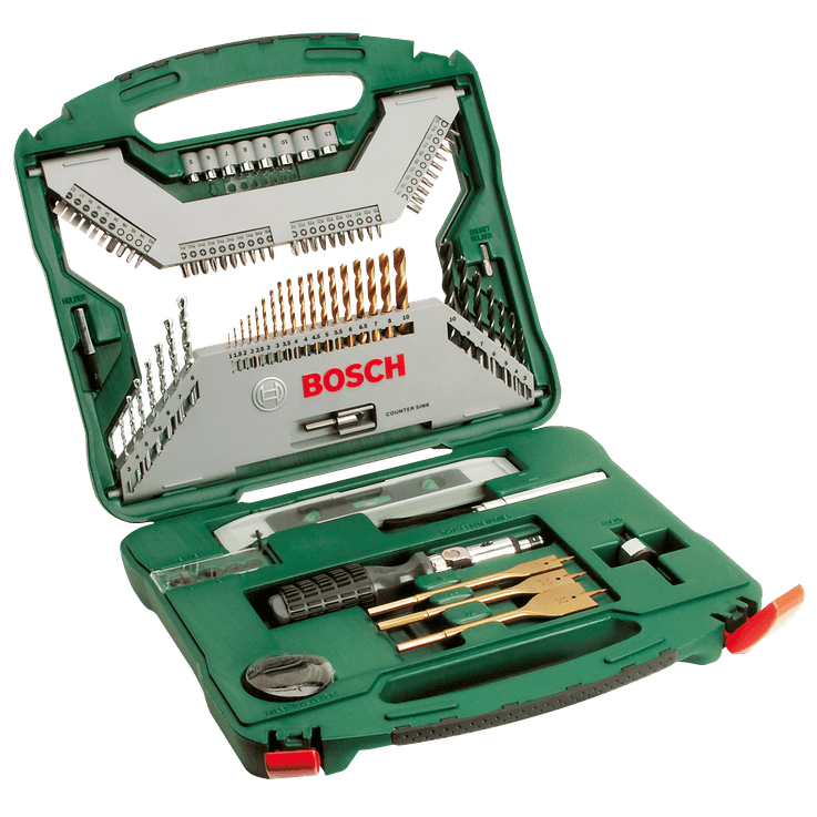 X-Line Drill- and Screwdriver Bit Set TiN-coated 100 pieces