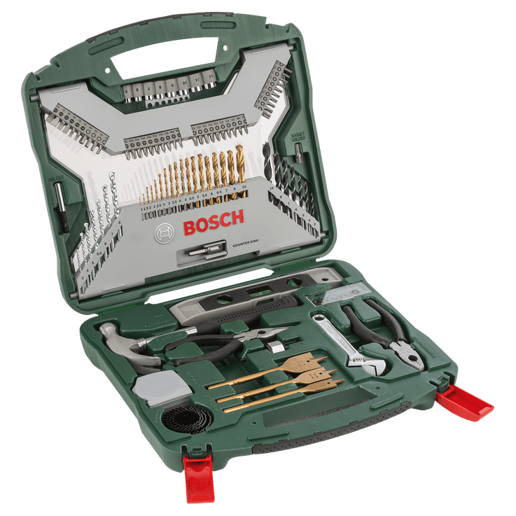 X-Line Drill- and Screwdriver Bit Set TiN-coated 103 pieces