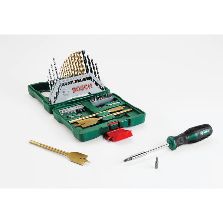 X-Line Drill- and Screwdriver Bit Set TiN-coated 40 pieces