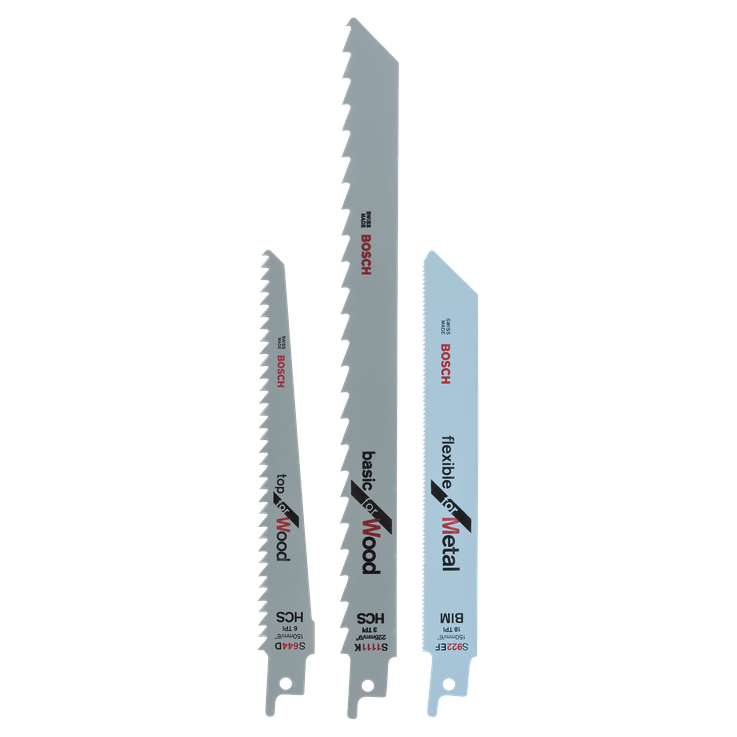 Kit de lames de scie sabre S 922 EF, S 644 D, S 1111 K