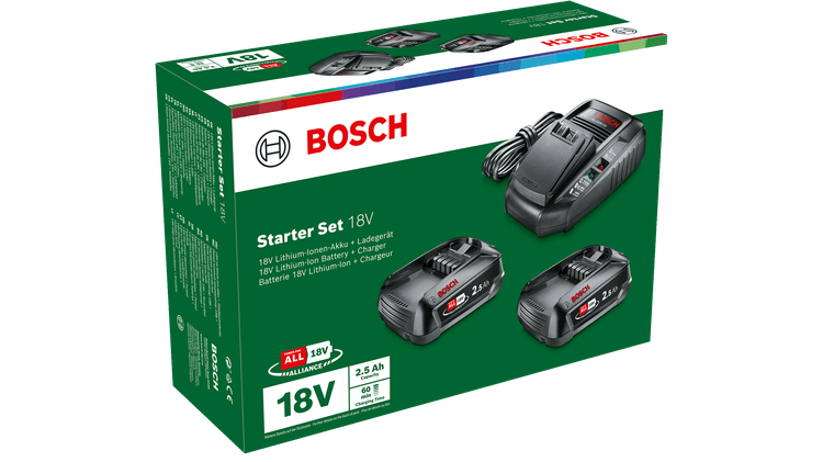 Starter Set 18V (2 batteries 2,5 Ah + AL 1830 CV)
