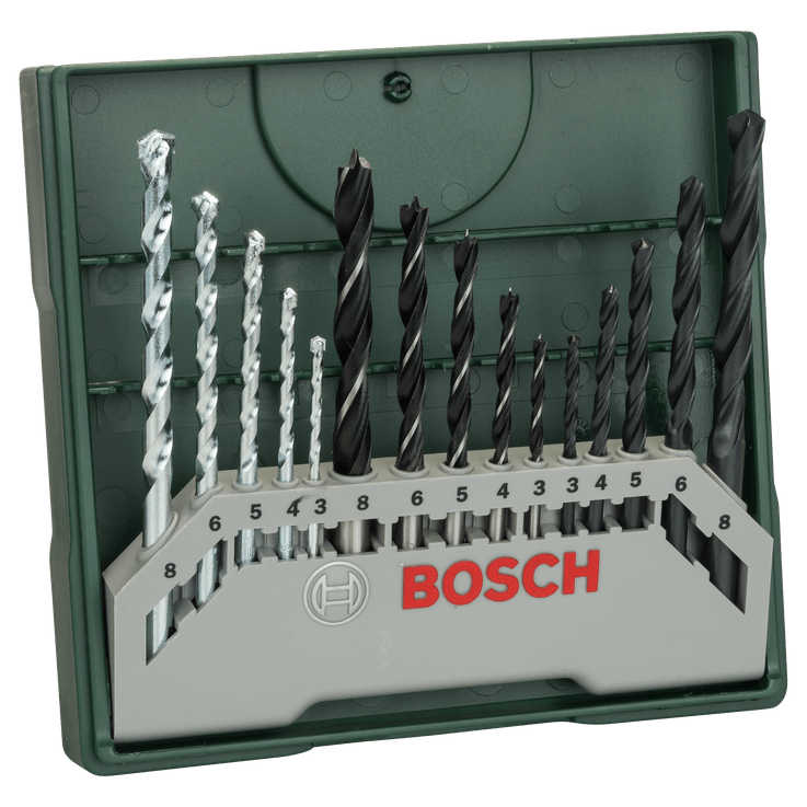 15-dielna zmiešaná sada Bosch Mini-X-Line
